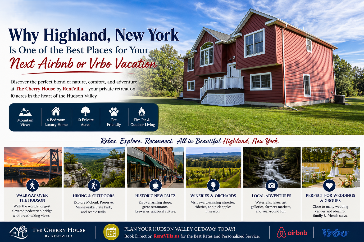 Why Highland, New York Is One of the Best Places for Your Next Airbnb or Vrbo Vacation